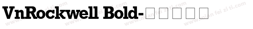 VnRockwell Bold字体转换